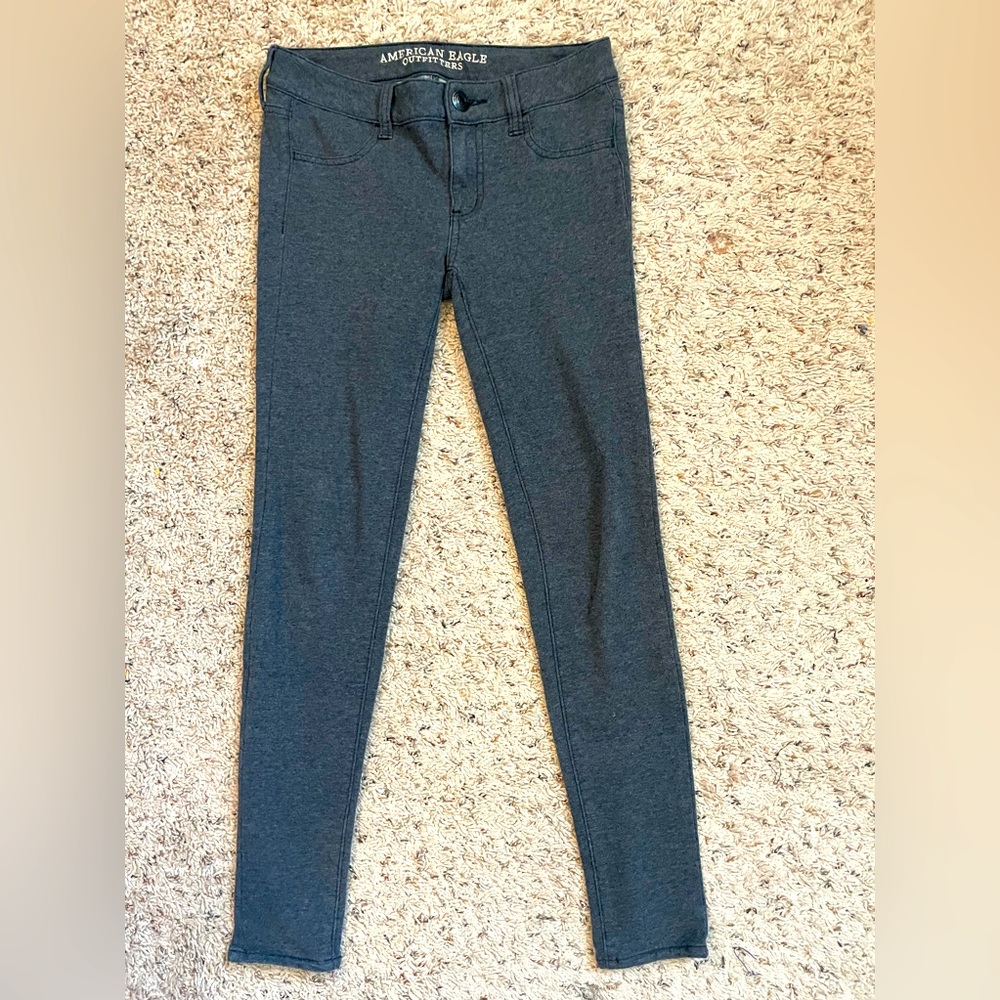 American Eagle Super Stretch Gray Jeggings